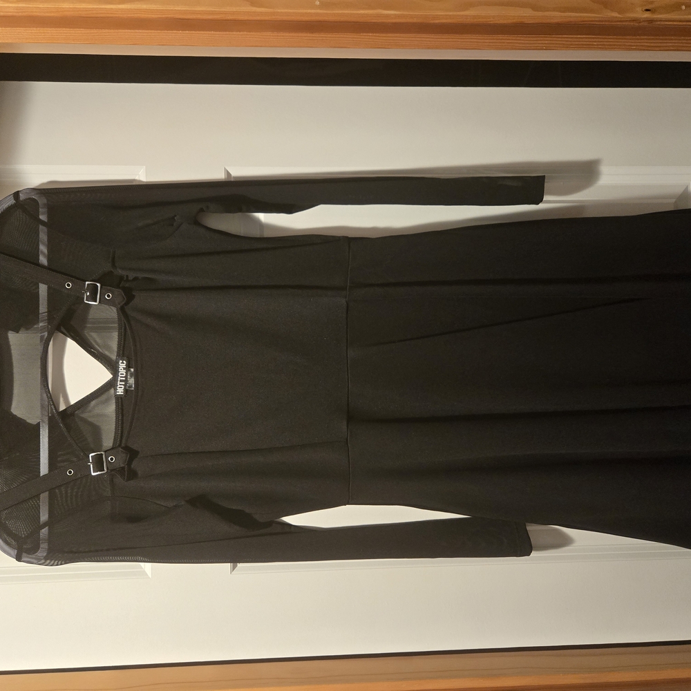 Hot Topic Black Dress with Mesh Detail